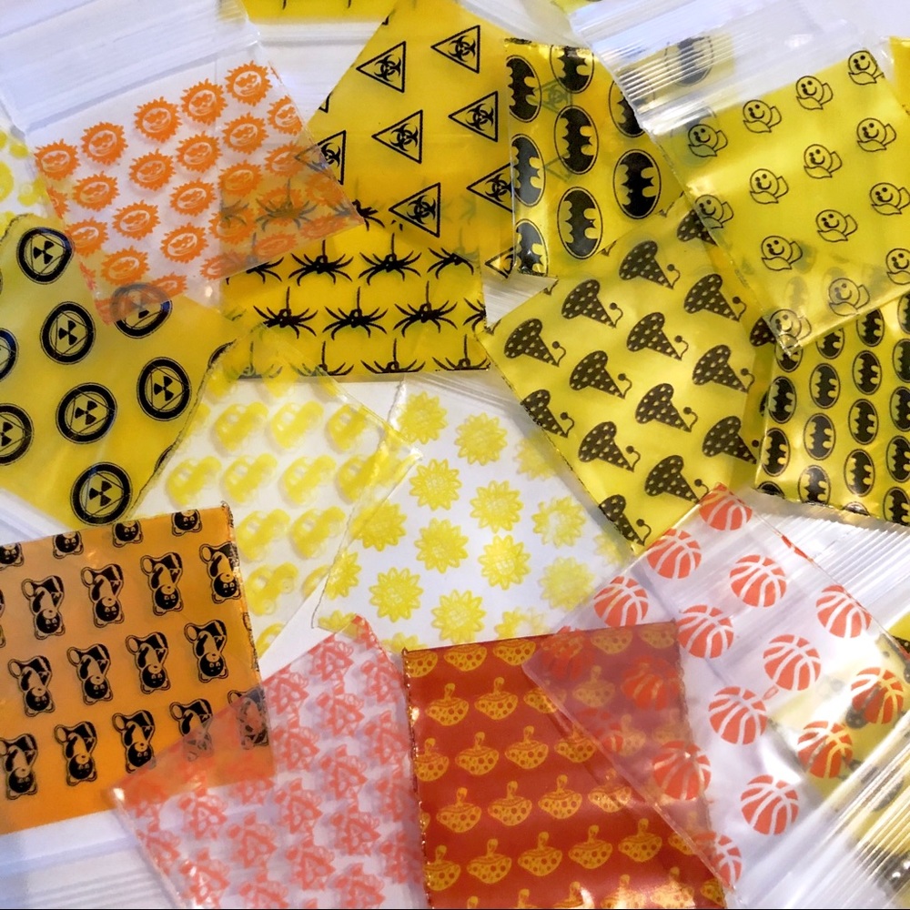 1515 200 Bags Apple Brand Yellow Orange Designs